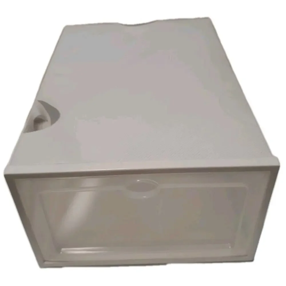 11 Pack Clear Front, White Box Shoe Storage Containers.